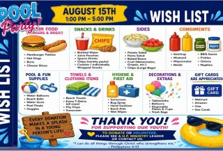 Pool Party Wish List